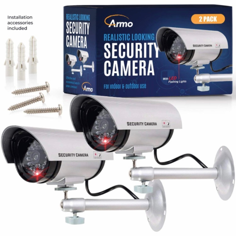 🚨 Armo Realistic Looking Security Camera 2-Pack SEALED